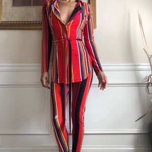 Fashion nova pin stripe 2-piece suit